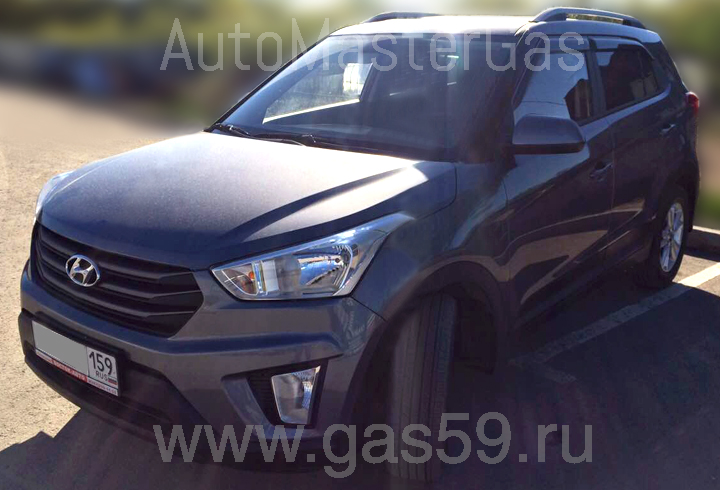 Установка ГБО на Hyundai Creta 1.6, ГБО 4-го поколения ROMANO, с тороидальным баллоном на 53 л.