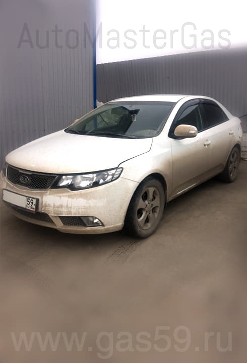Установка ГБО на KIA Cerato 2.0, ГБО 4 поколения LANDI RENZO, с тороидальным баллоном на 53 литра