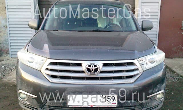 Установка ГБО на Toyota Highlander, ГБО 4-го поколения BRC P&D (Италия), баллон 83 л