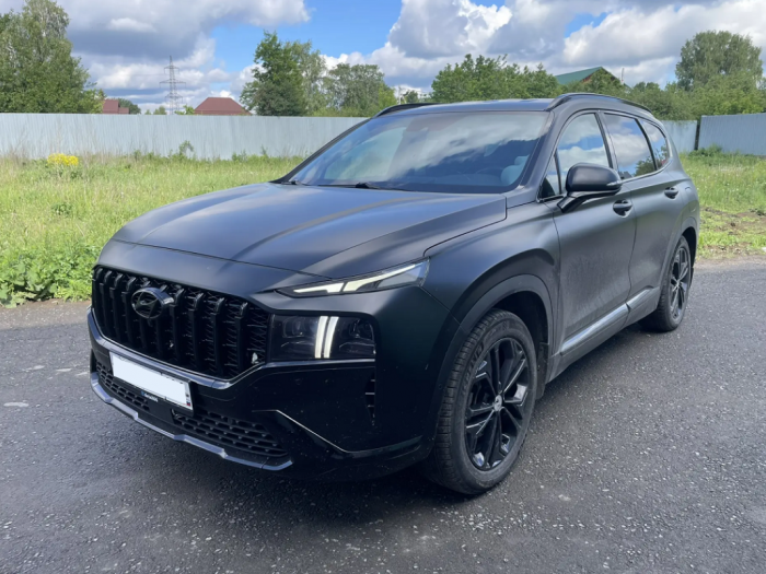 Установка ГБО на Hyundai Santa Fe 2022 г., ГБО 4 поколения, пропан OMVL (Италия), двигатель 3.5 л., 6 цилиндров