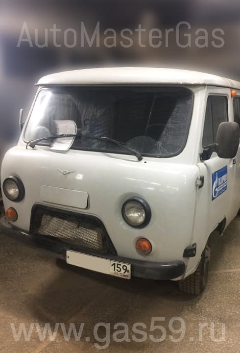 Установка метанового ГБО на УАЗ 3909, ГБО 4 поколения DIGITRONIC , с цилиндрическими баллонами по 50 л.