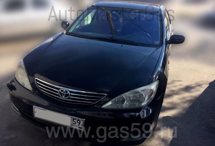 Установка ГБО на Toyota Camry V 2.4, ГБО 4 поколения LANDIRENZO (Италия), с цилиндрическим баллоном 60 литров.
