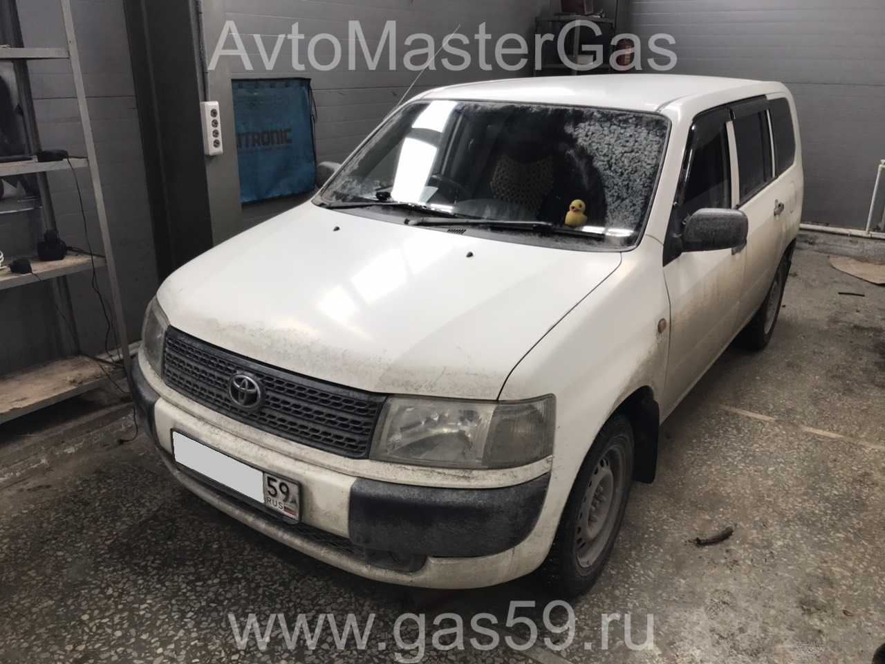 Установка ГБО на Toyota Probox 2006г., 1.5л., 4 цилиндра, монтаж 15.01.2021  в Перми