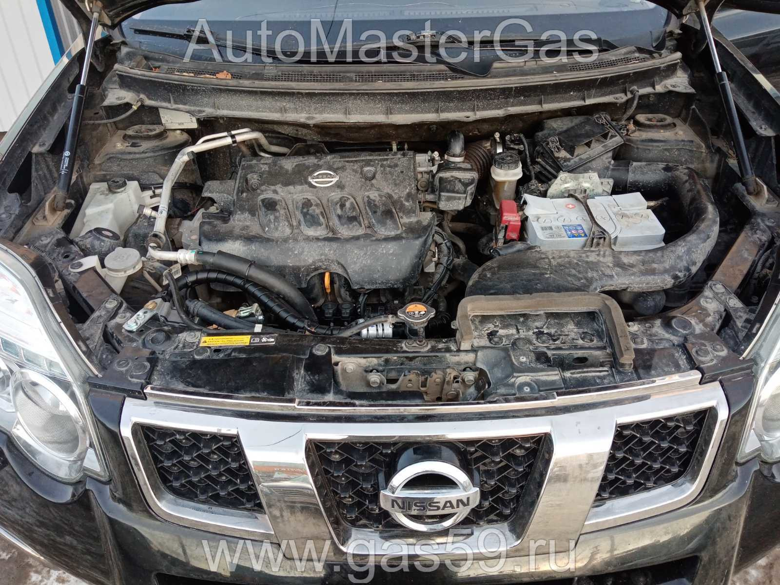 Установка ГБО на Nissan X-Trail 2010г., 2.0л., 4 цилиндра, монтаж  07.09.2021 в Перми