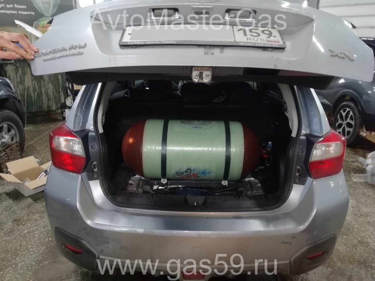 Установка ГБО на Subaru XV 2015г., 2.0л., 4 цилиндра, монтаж 14.03.2021 в  Перми