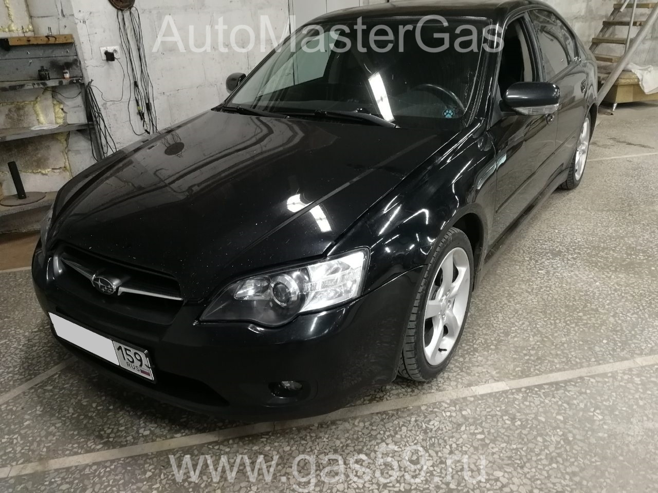 Установка ГБО на Subaru Legacy 2005г., 2.5л., 4 цилиндра, монтаж 10.03.2021  в Перми