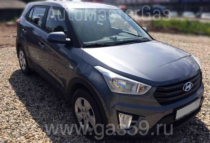 Установка ГБО на Hyundai Creta 1.6, ГБО 4-го поколения LANDIRENZO (Италия), с цилиндрическим баллоном на 65 л.