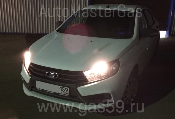 Установка ГБО на Lada VESTA 1.6, ГБО 4 поколения LANDIRENZO (Италия) c тороидальным баллоном на 53 л.