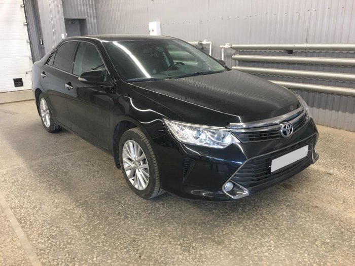 Установка ГБО на Toyota Camry 2015г., ГБО 4 поколения, пропан LANDI RENZO (Италия), двигатель 2.5л. 4 цилиндра