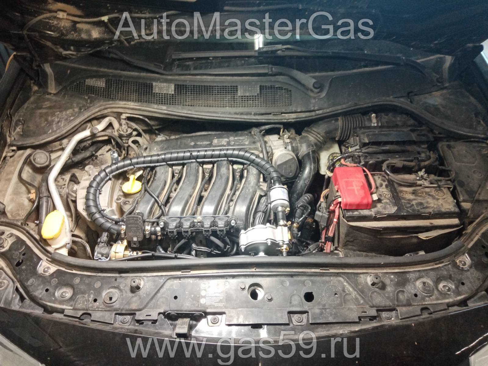 Установка ГБО на Renault Megane II 2007г., 1.6л., 4 цилиндра, монтаж  06.06.2021 в Перми