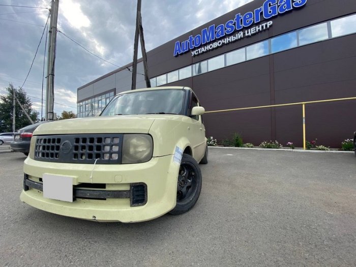 Установка ГБО на Nissan Cube 2002 г., ГБО 4 поколения, пропан EuropeGas (Польша), двигатель 1.4 л. 4 цилиндра