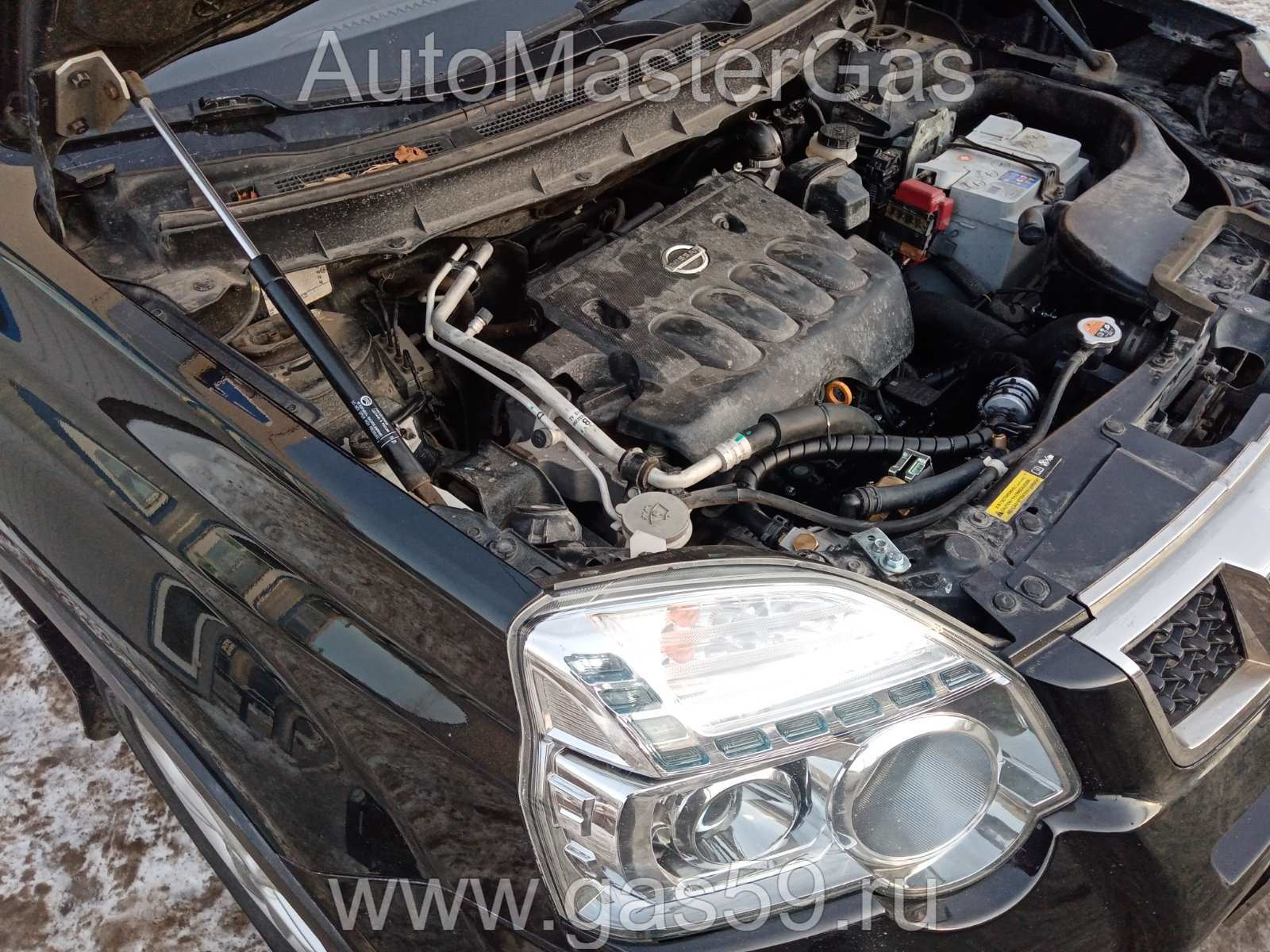 Установка ГБО на Nissan X-Trail 2010г., 2.0л., 4 цилиндра, монтаж  07.09.2021 в Перми